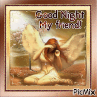 Good Night My Friend! - GIF animé gratuit