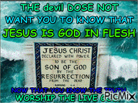 JESUS IS GOD IN FLESH! - Free animated GIF