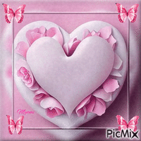 coeur roses animerad GIF
