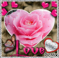 cuore rosa - Gratis geanimeerde GIF