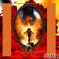 phoenix animovaný GIF