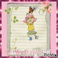 Little funny Girl - GIF animé gratuit