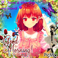 good morning anime Animated GIF