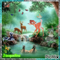 Bambi animovaný GIF