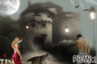 dark castle - Besplatni animirani GIF