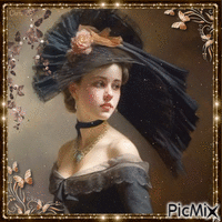 Portrait of a lady - Free animated GIF