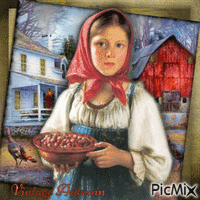 Vintage Child in Autumn-RM-11-01-23 - Free animated GIF