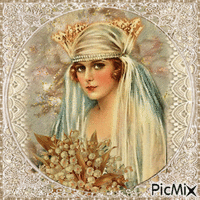 Vintage Braut  mit Maiglöckchen