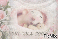 Get well soon | Rat анимированный гифка