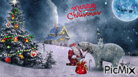 Merry cristmas - GIF animé gratuit