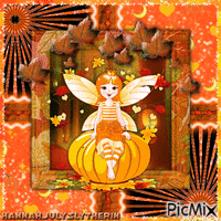 [=]Autumn Fairy on Pumpkin[=]