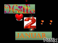 2 januar - Zdarma animovaný GIF