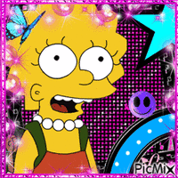 Lisa Simpson - Bezmaksas animēts GIF