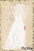 Vestida de novia. - GIF animado gratis