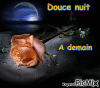 douce nuit - Animovaný GIF zadarmo