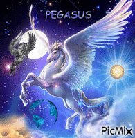 Pegasus animovaný GIF