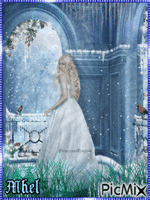 winter woman - 無料のアニメーション GIF