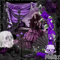 le violet gothique GIF animasi