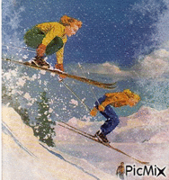 ski GIF animé