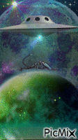 Alien animovaný GIF
