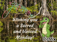 blessed sacred monday geanimeerde GIF
