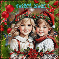 Joyeux Noël avec les Enfants - Δωρεάν κινούμενο GIF