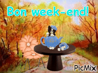 Bon week-end - Бесплатный анимированный гифка