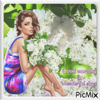 Spring. Lilac. Good morning, wonderful day - Δωρεάν κινούμενο GIF