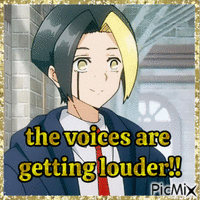 finn ames the voices are getting louder - Безплатен анимиран GIF