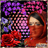Femme Indienne - Zdarma animovaný GIF