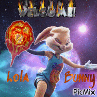 Space Jam 2 Lola Bunny 动画 GIF