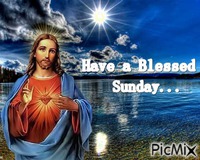 Have a Blessed Sunday... - GIF animate gratis