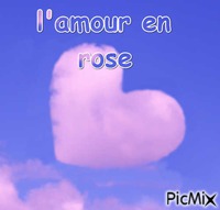 l'amour en rose - GIF animé gratuit