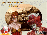 joyeux carnaval à tous анимирани ГИФ