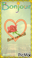 bonjour bon samedi - Бесплатный анимированный гифка