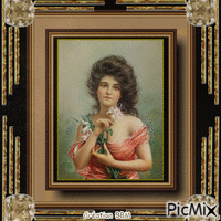Portrait femme par BBM animeret GIF