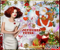 Couleurs,Blanc,  "Joyeuses Fêtes". animovaný GIF
