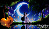 notte romantica GIF animado