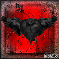 black heart animált GIF