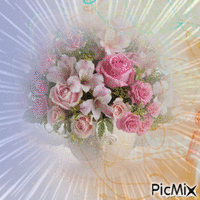 bouquet pastel - Бесплатный анимированный гифка