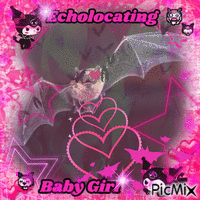 Echolocating Baby Girl <333 animerad GIF