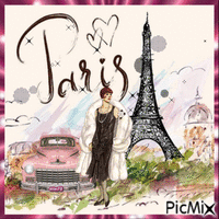 Paris 1928 - GIF animé gratuit
