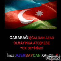 Azerbaijan flag GIF animé
