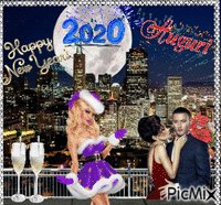 HAPPY NEW YEAR 2020 - Ilmainen animoitu GIF