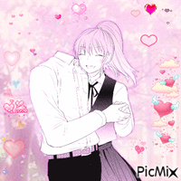 Mutou and Kaori - Bezmaksas animēts GIF