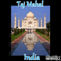 india taj mahal - GIF animé gratuit