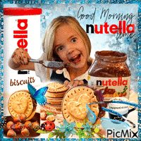 Good Morning Nutella Time - GIF animé gratuit