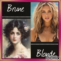 Concours :  Blonde vs Brune - 免费动画 GIF
