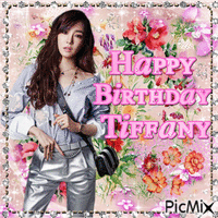 Happy Birthday Tiffany SNSD♥ - Бесплатный анимированный гифка