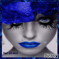 Blue Lady - Бесплатный анимированный гифка